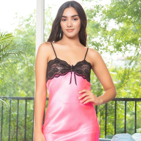 Private Lives Plain Satin Babydoll