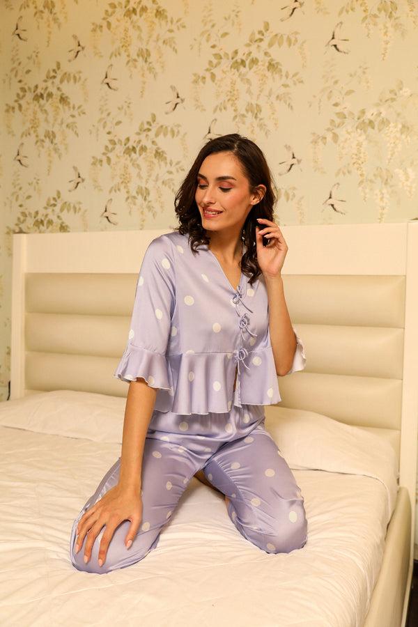 private lives Polka Pj set for summer Lounging