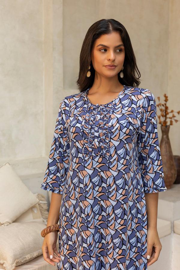 Private Lives Powder Blue Whispers Nightdress