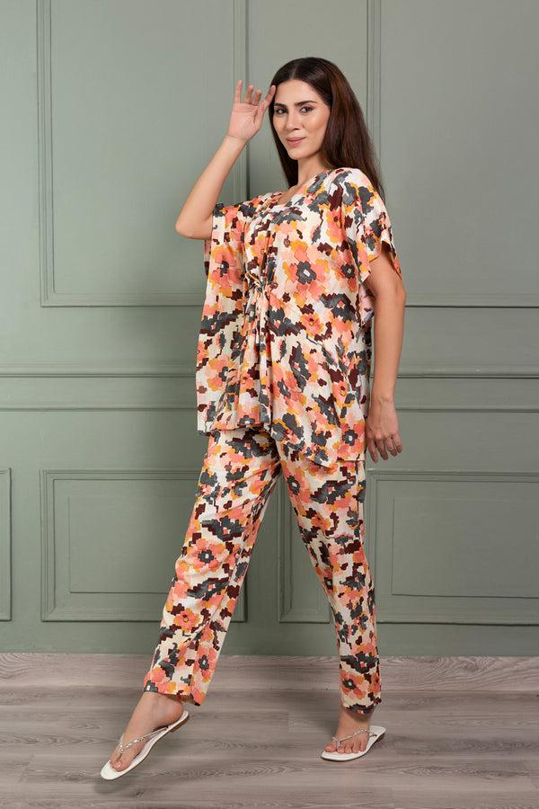 Private Lives Printed Kaftan Set