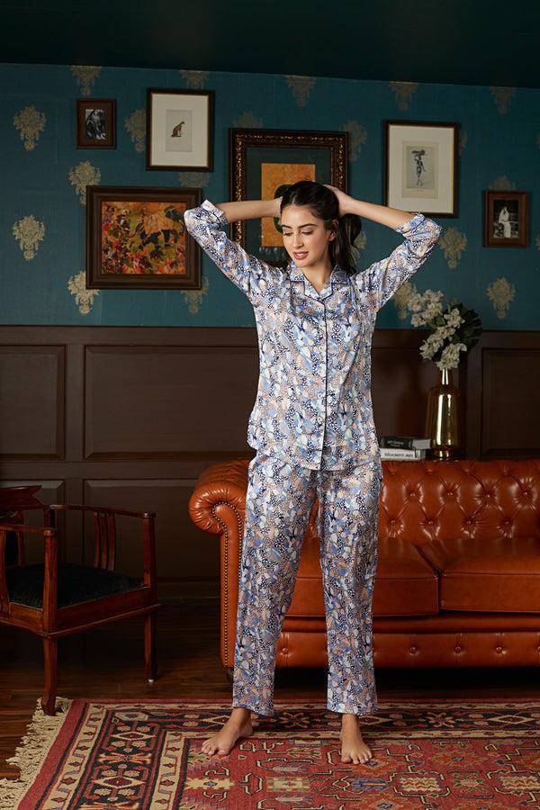 Private Lives Printed Satin Co-ord Set