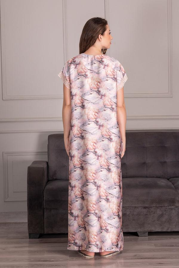 Private Lives Printed Satin Nighty