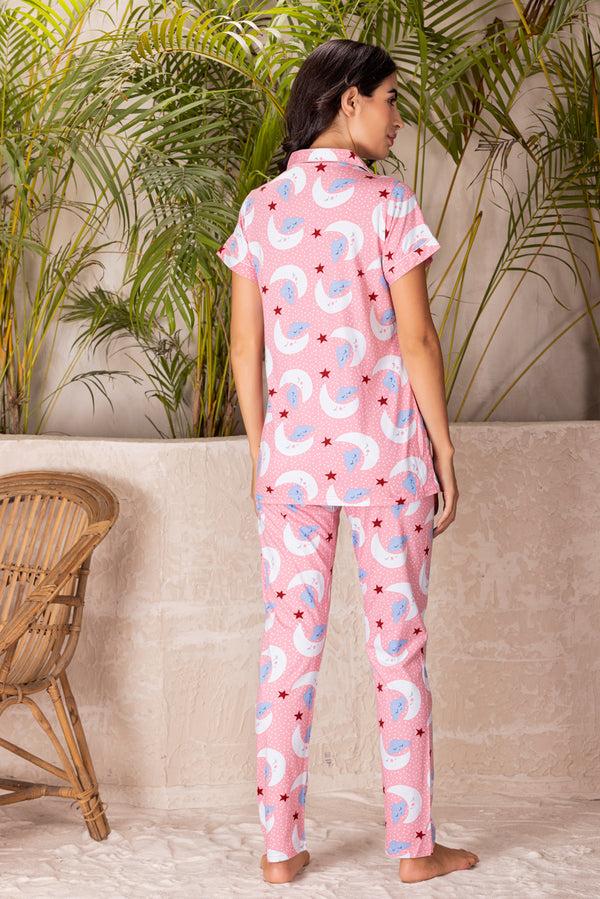 Private Lives Pure Cotton Classic Collar Pj Set