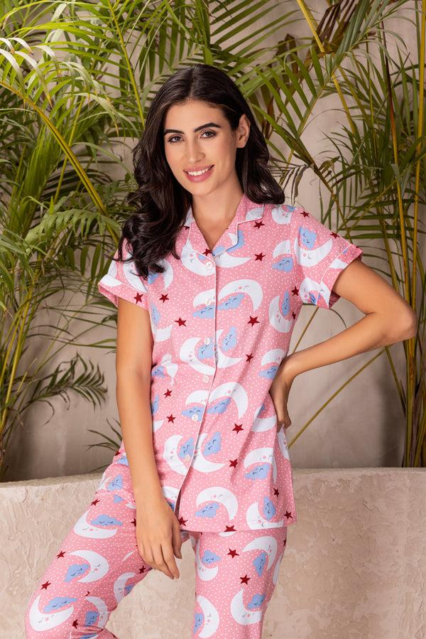 private lives Pure cotton Classic collar Pj set