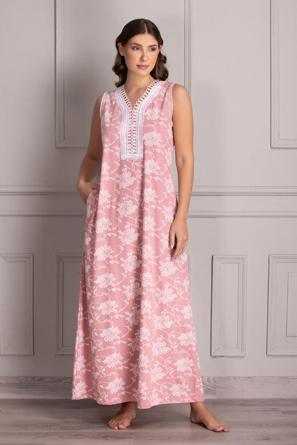 Private Lives Pure Cotton Nightie With Lace Detail