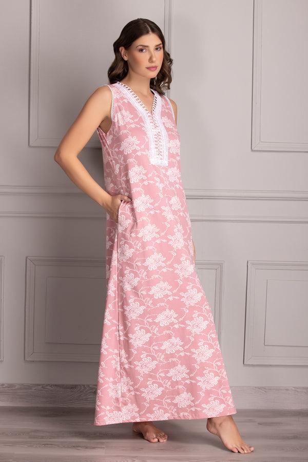 Private Lives Pure Cotton Nightie With Lace Detail