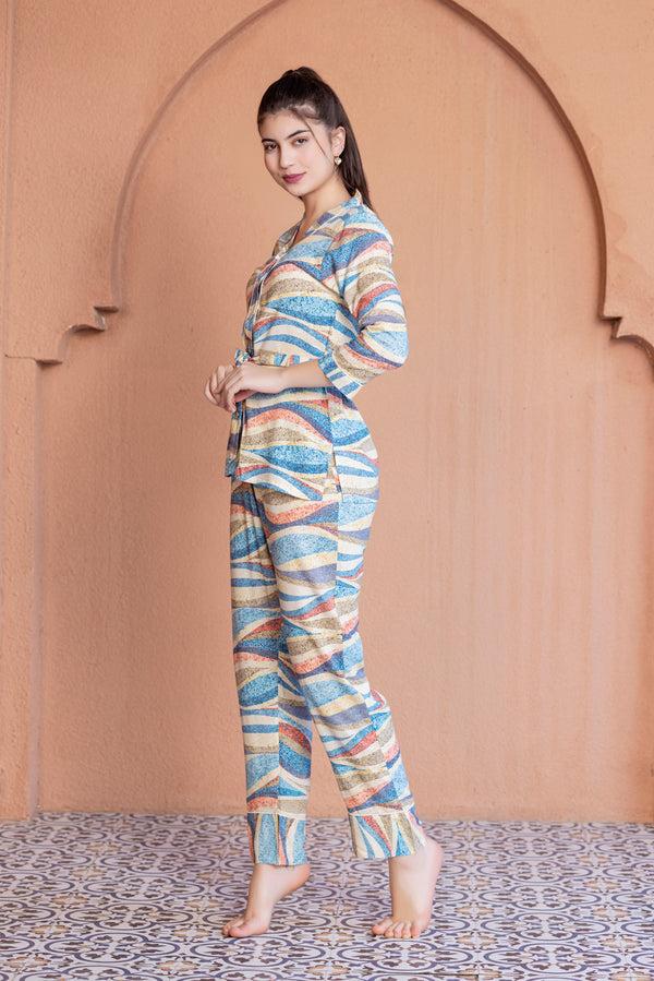 Private Lives Rainbow Rayon Co-Ord Set