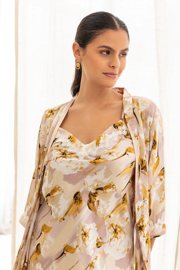 Private Lives Rosewood Garden Short Nightgown Set