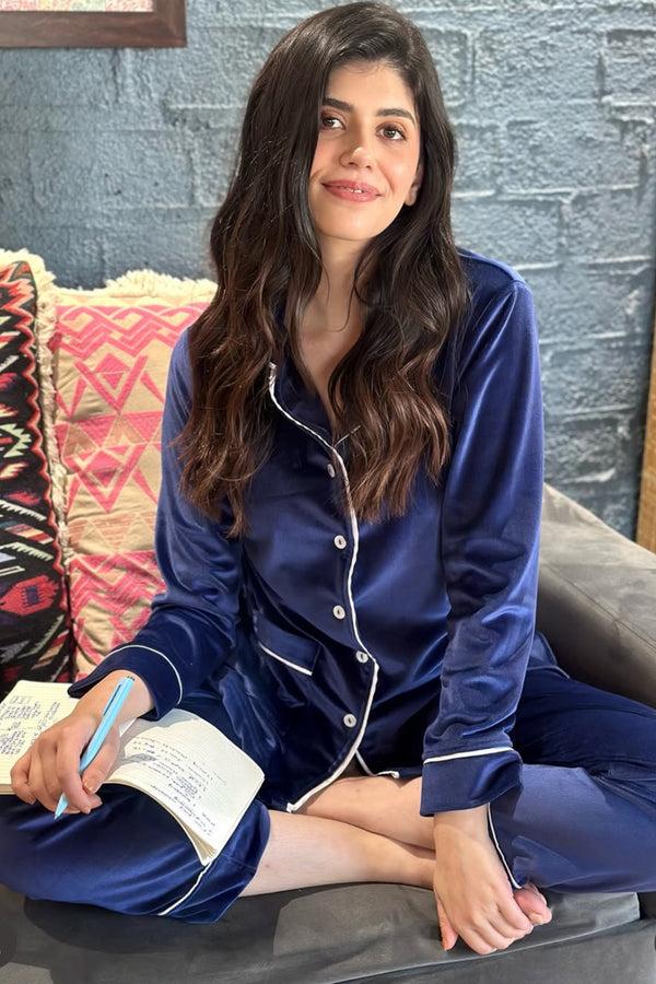 private lives Sanjana Sanghi Pj set in Velvet