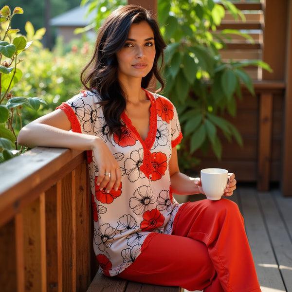 private lives Satin Bliss Lounge set