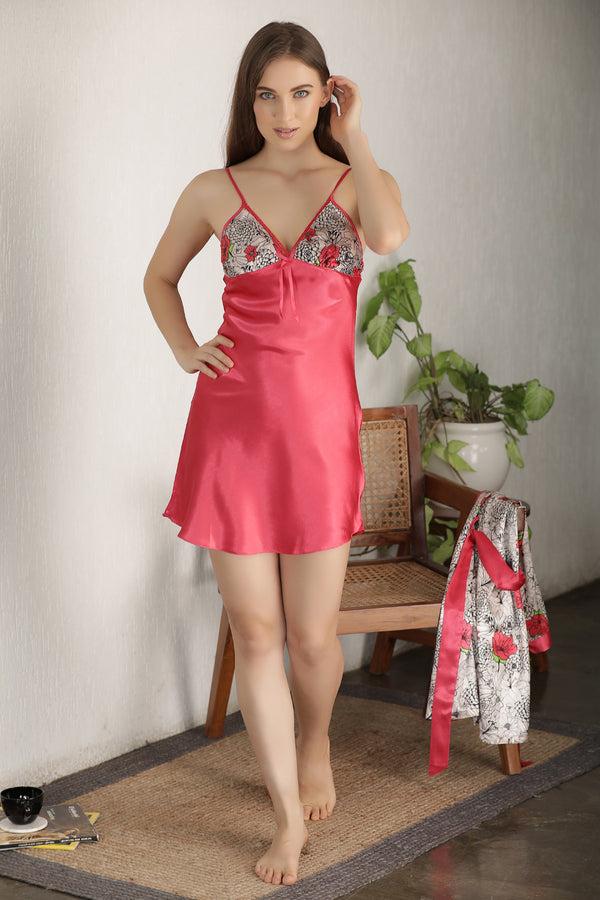 Private Lives Satin Nightgown Set