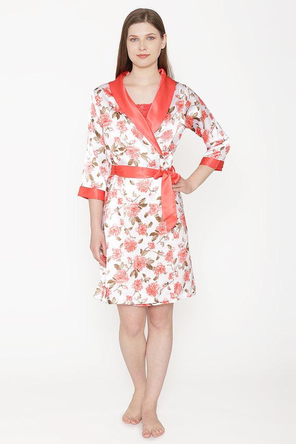 Private Lives Short Nighty & Robe Nightgown Set