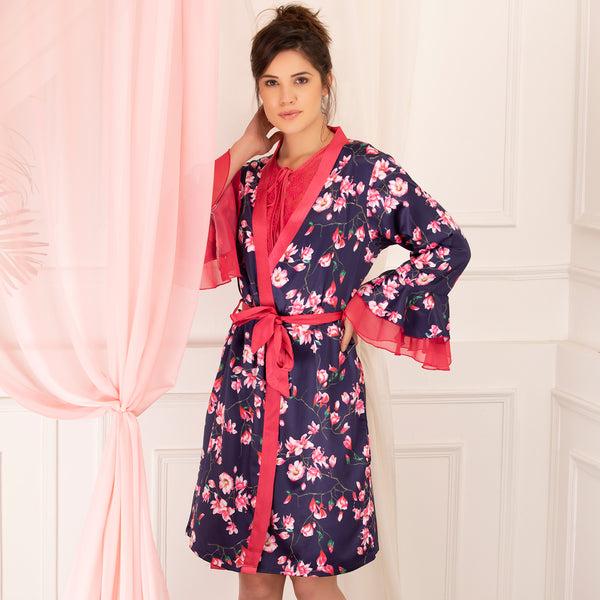 Private Lives Short Nighty & Robe Nightgown Set