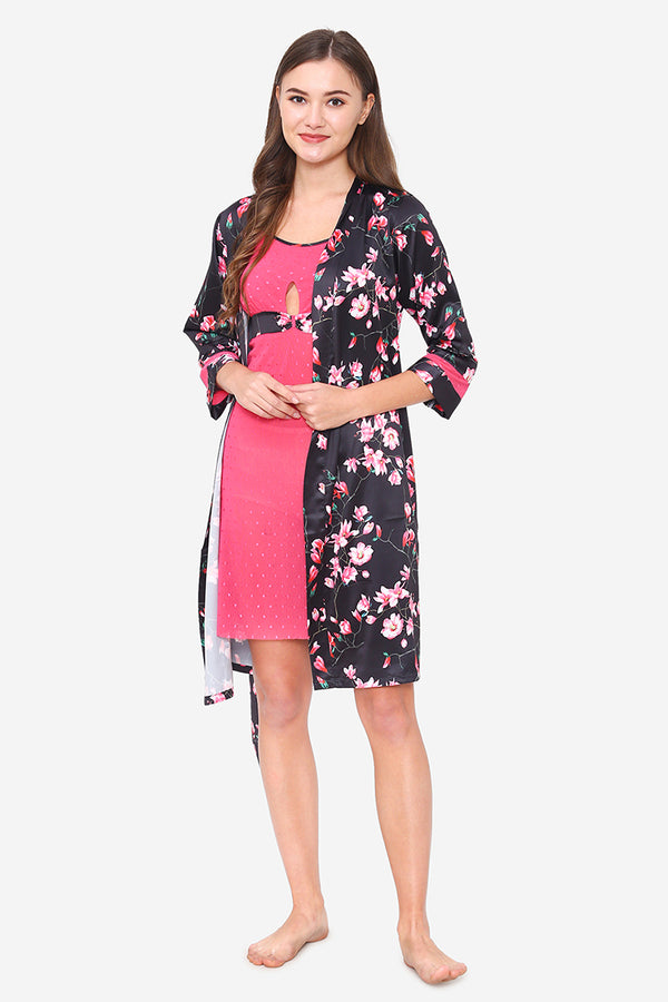 private lives Short Nighty & Robe Nightgown set