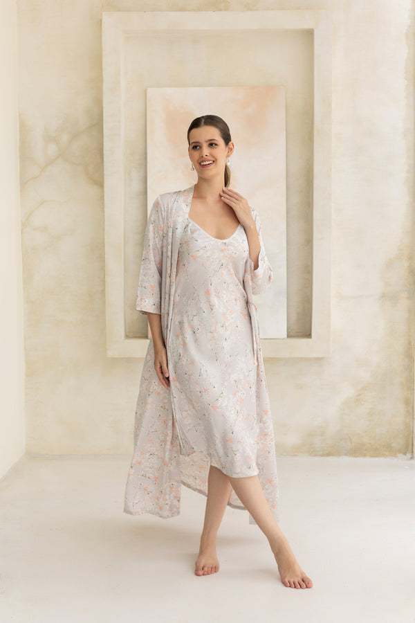 private lives Silver Bloom Nightgwon set