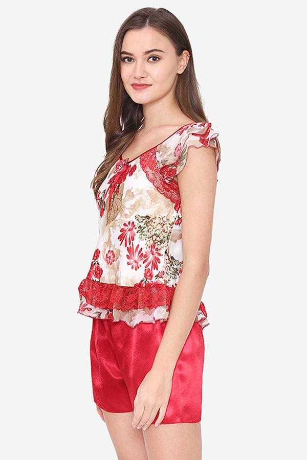 Private Lives Slip & Shorts Night Suit