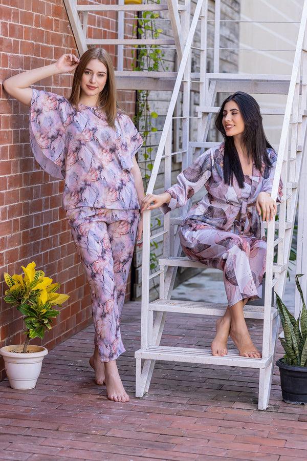 Private Lives Soft & Breezy Satin Night Suit