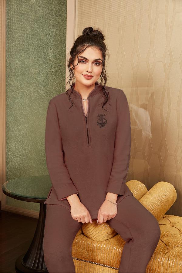 private lives Soft polar fleece night suit