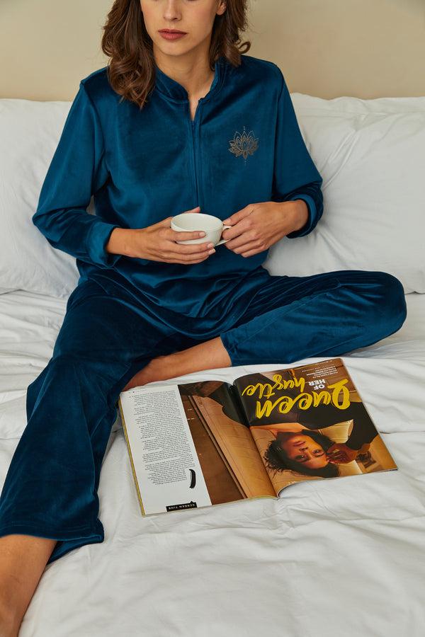 Private Lives Supersoft Velvet Night Suit