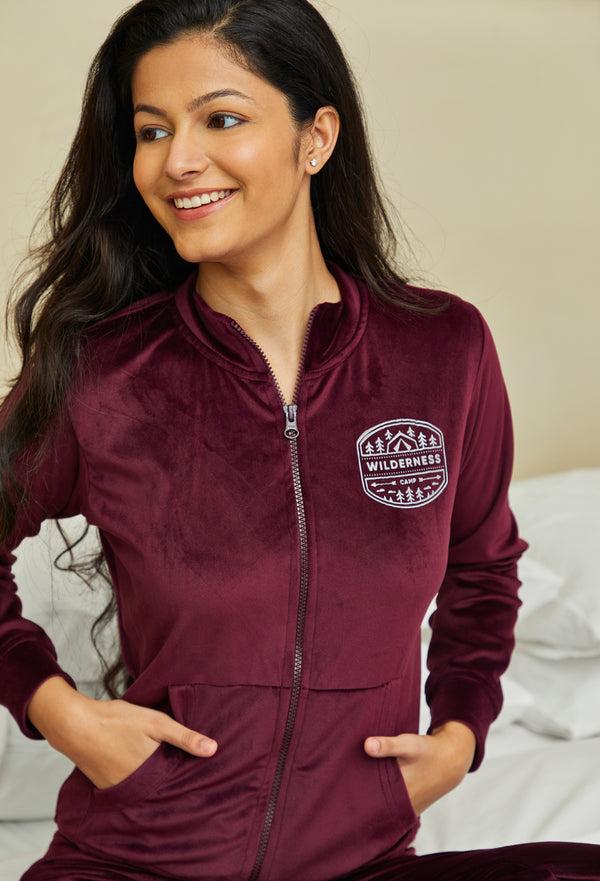 Private Lives Supersoft Velvet Track Suit