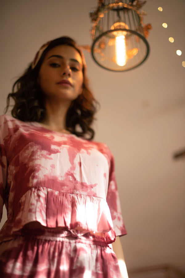 Private Lives Tye & Dye Crop Co-ord