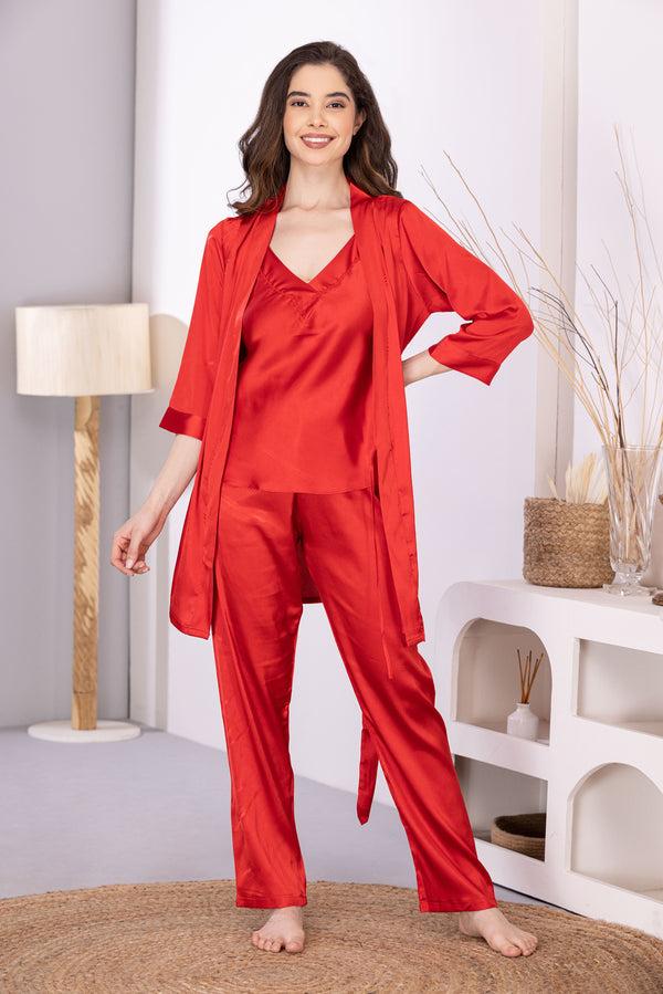 private lives Valentine Night suit in soft satin
