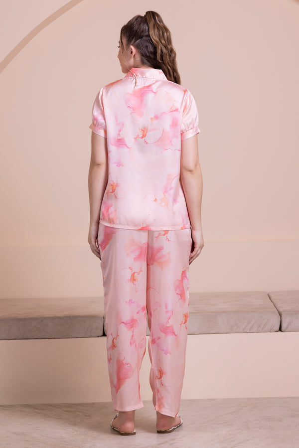 Private Lives Summer Floral Pj Set With Elizabeth Collar