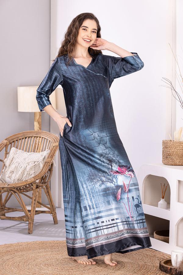 Private Lives The Lunabelle Night Blossom Satin Nighty