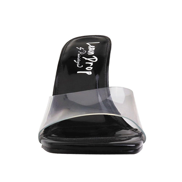 Privileged By J.c. Dossier Ainsley Black Clear Heel – Bold Stylish