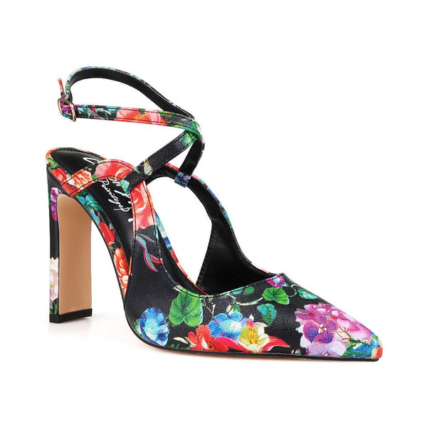 Privileged By J.c. Dossier Aisling Strappy Heel In Tie-Dye
