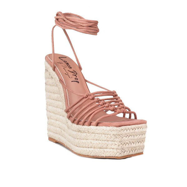 Privileged By J.c. Dossier Alevia Blush Vegan Suede Platform