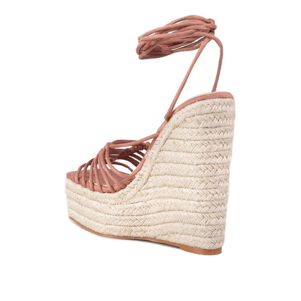 Privileged By J.c. Dossier Alevia Blush Vegan Suede Platform