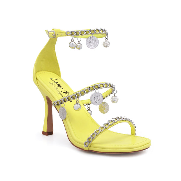 Privileged By J.c. Dossier Alfonso Yellow Strappy Heel