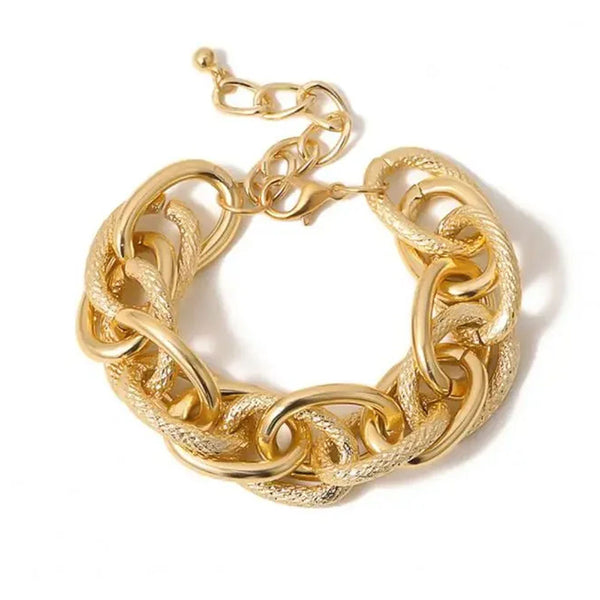 Privileged By J.c. Dossier Alyson Gold Bracelet | Bold Statement Jewelry