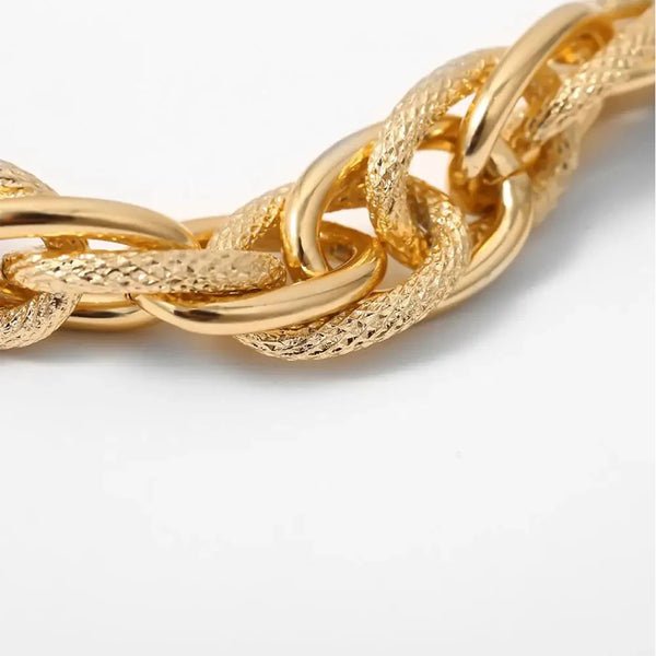 Privileged By J.c. Dossier Alyson Gold Bracelet | Bold Statement Jewelry