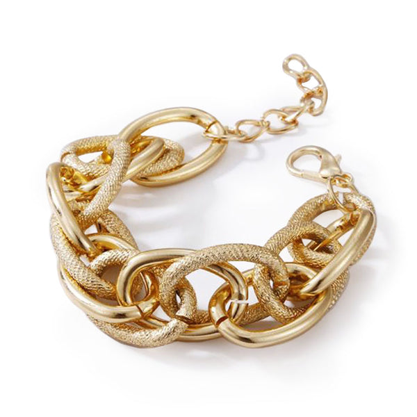 privileged by j.c. dossier Alyson Gold Bracelet | Bold Statement Jewelry