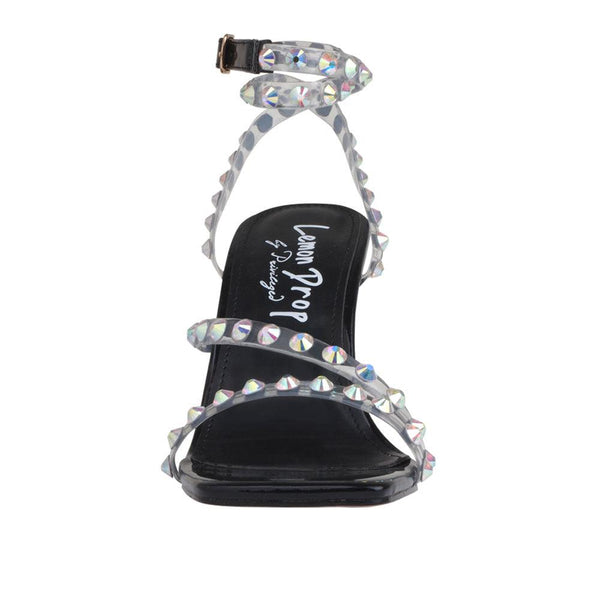 Privileged By J.c. Dossier Ambrose Black Rhinestone Heel