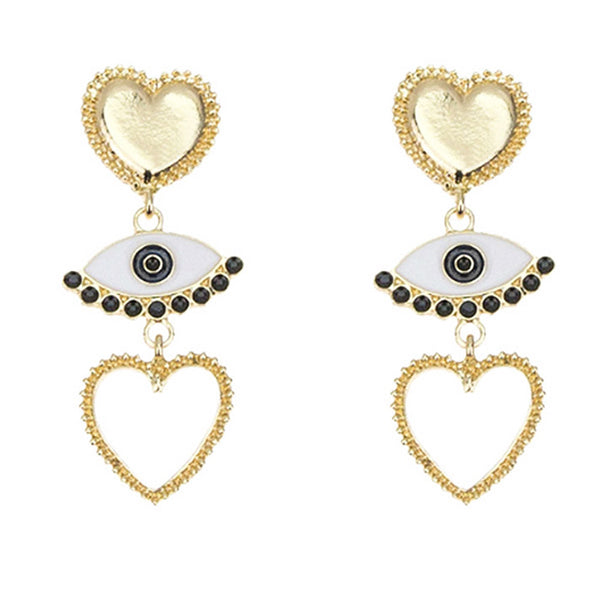 Privileged By J.c. Dossier Amor Earrings - Bold Statement Jewelry
