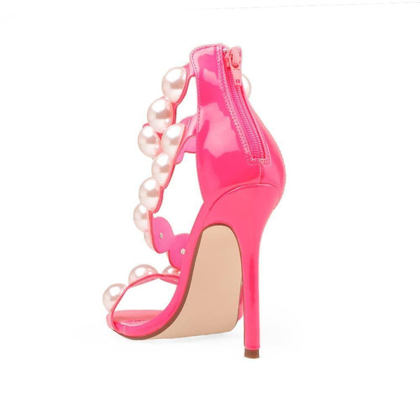 Privileged By J.c. Dossier Andela Pink Pearl Stiletto Heel