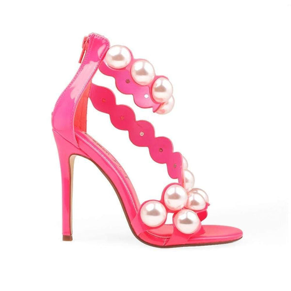 privileged by j.c. dossier Andela Pink Pearl Stiletto Heel