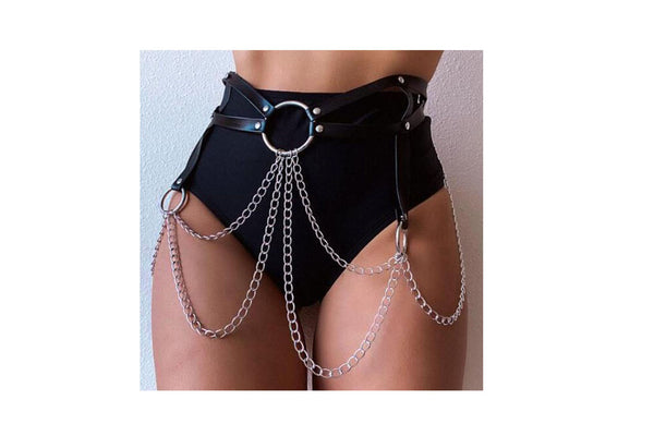 privileged by j.c. dossier Angelique Black Waist Belt - Bold Statement