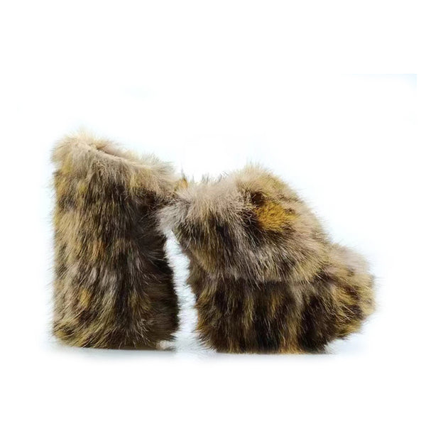 privileged by j.c. dossier Archie Mint Green Fuzzy Platform Heels