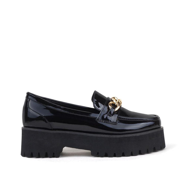 privileged by j.c. dossier Ardeman Black Platform Loafers