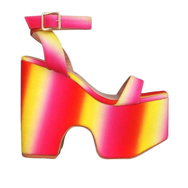 privileged by j.c. dossier Ariyah Neon Platform Heels