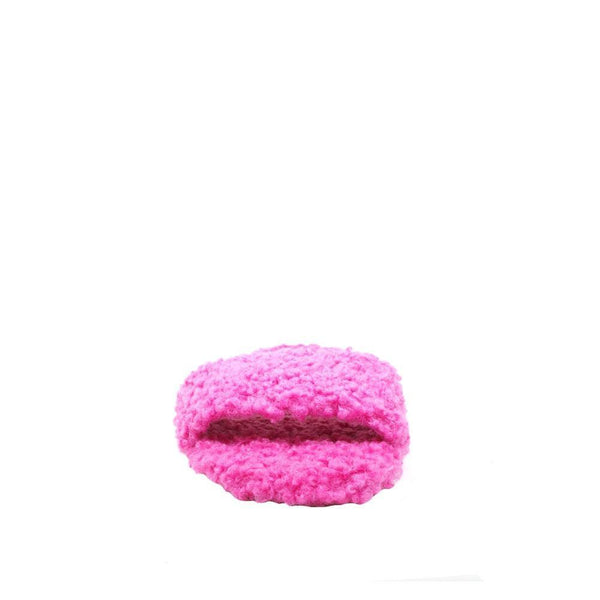 Privileged By J.c. Dossier Atlee Neon Pink Vegan Shearling Flat
