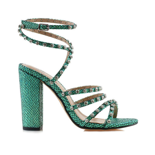 privileged by j.c. dossier Avidus Strappy Heels Black | Bold Statement Heels