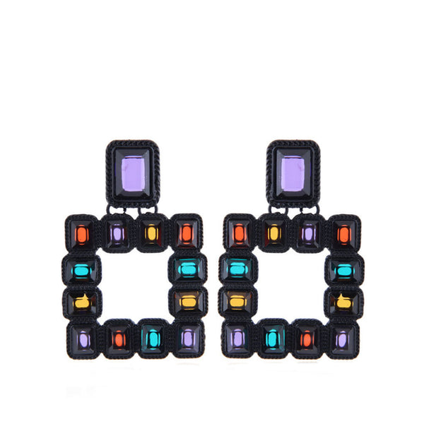 Privileged By J.c. Dossier Aztec Gold Statement Earrings