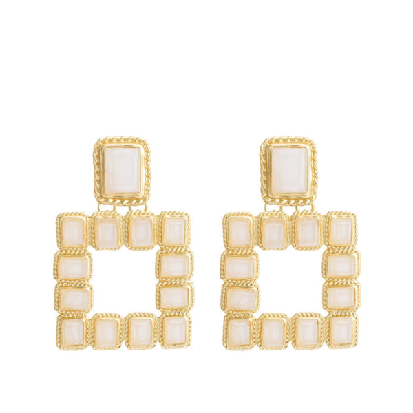 privileged by j.c. dossier Aztec Gold Statement Earrings