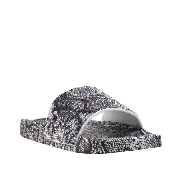 Privileged By J.c. Dossier Baird Reptile Rhinestone Flat Slide