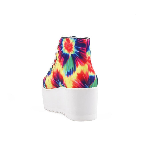 Privileged By J.c. Dossier Barletta Neon Tie-Dye Platform